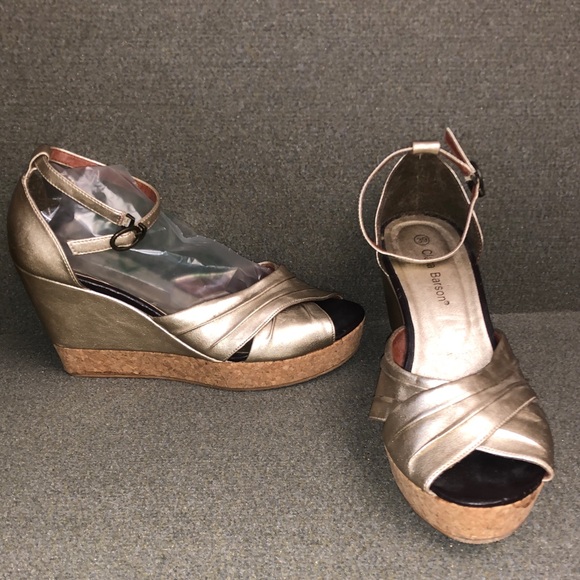 Clara Barson Platform Sandals, Size 9 (39) - Picture 1 of 8